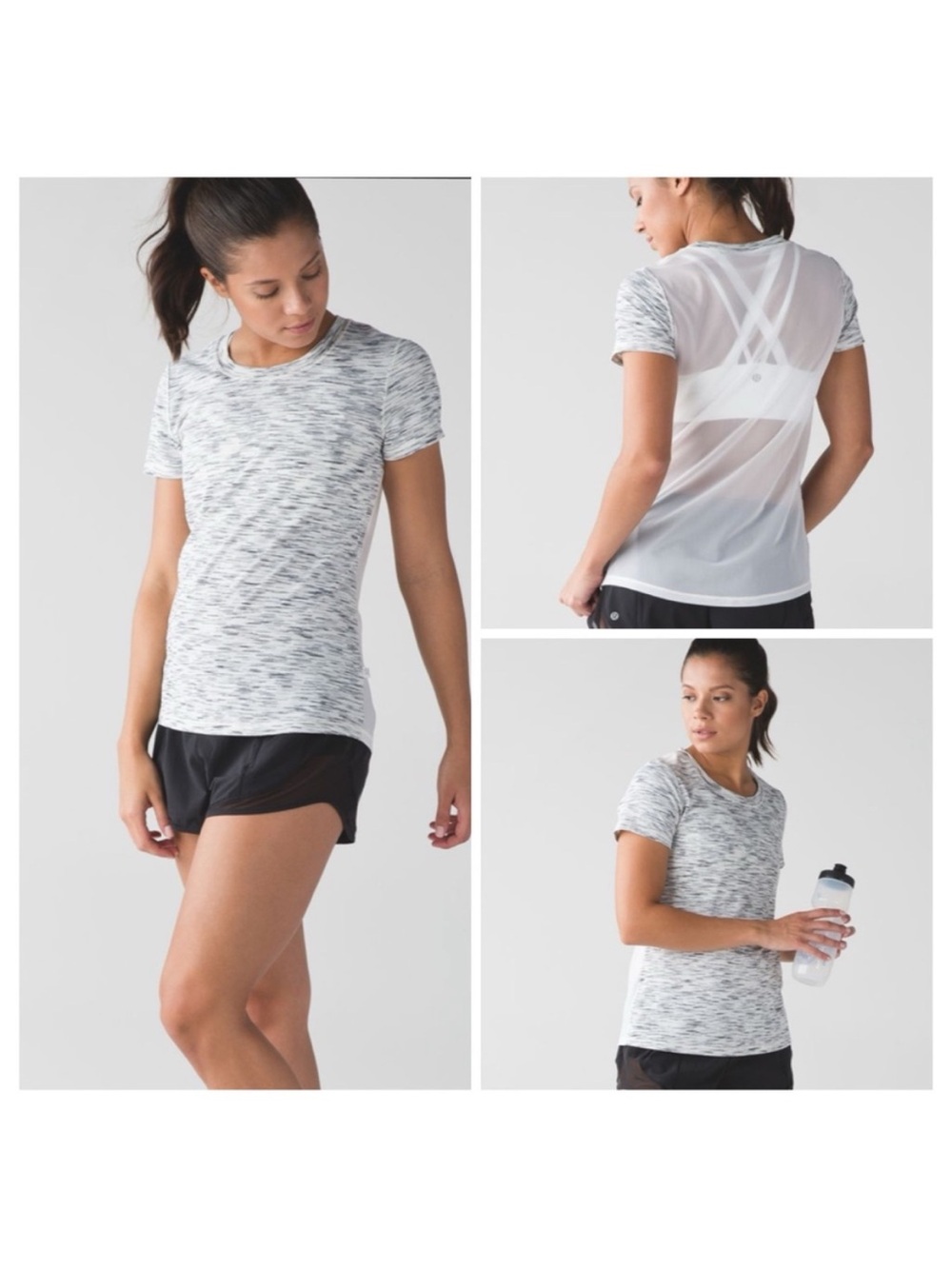 Lululemon Beat The Heat Short Sleeve Silver Size 6